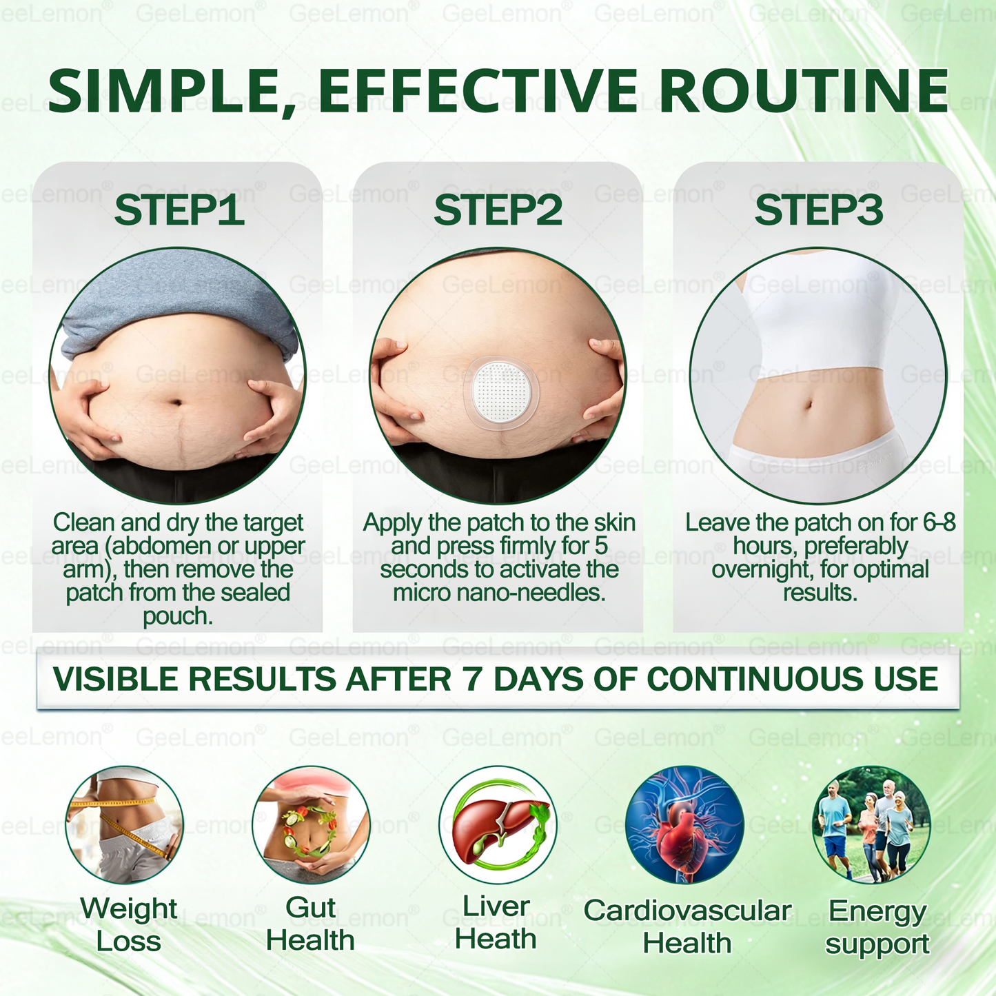 🇺🇸𝐆𝐞𝐞𝐋𝐞𝐦𝐨𝐧® 𝐌𝐨𝐫𝐢𝗻𝗴𝗮 · 𝐁𝐞𝐫𝐛𝗲𝗿𝗶𝗻𝗲 × 𝗡𝗔𝗗+ 𝟏𝟎 𝐢𝐧 𝟏 𝐀𝐝𝐯𝐚𝐧𝐜𝐞𝐝 𝗡𝗮𝗻𝗼 𝗠𝗶𝗰𝗿𝗼𝗻𝐞𝐞𝐝𝐥𝐞 𝐏𝐚𝐭𝗰𝗵👩‍⚕️👩‍⚕️(Just once a day, visible changes in 7 days) ✅ For obesity, loose skin, diabetes, and more.